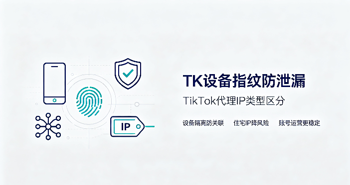 TK设备指纹防泄漏 TikTok代理 IP 类型区分