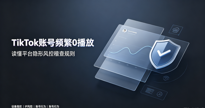 TikTok账号频繁0播放 TK读懂平台隐形风控稽查规则