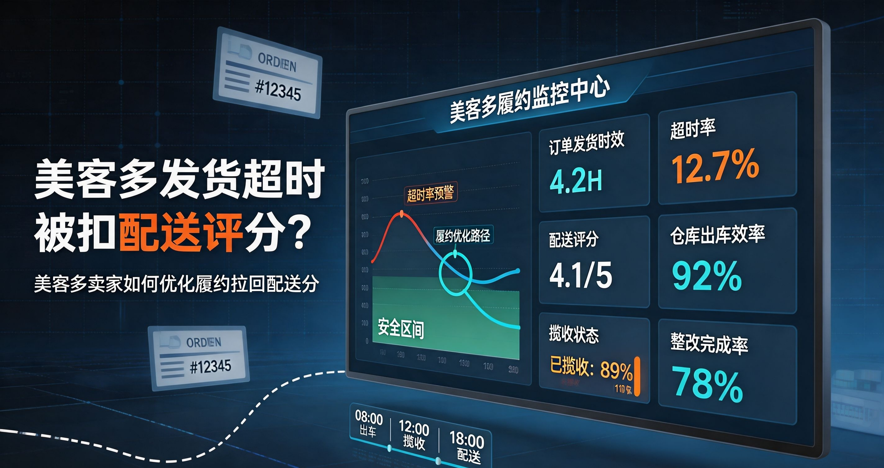美客多发货超时被扣配送评分？美客多卖家如何优化履约拉回配送分
