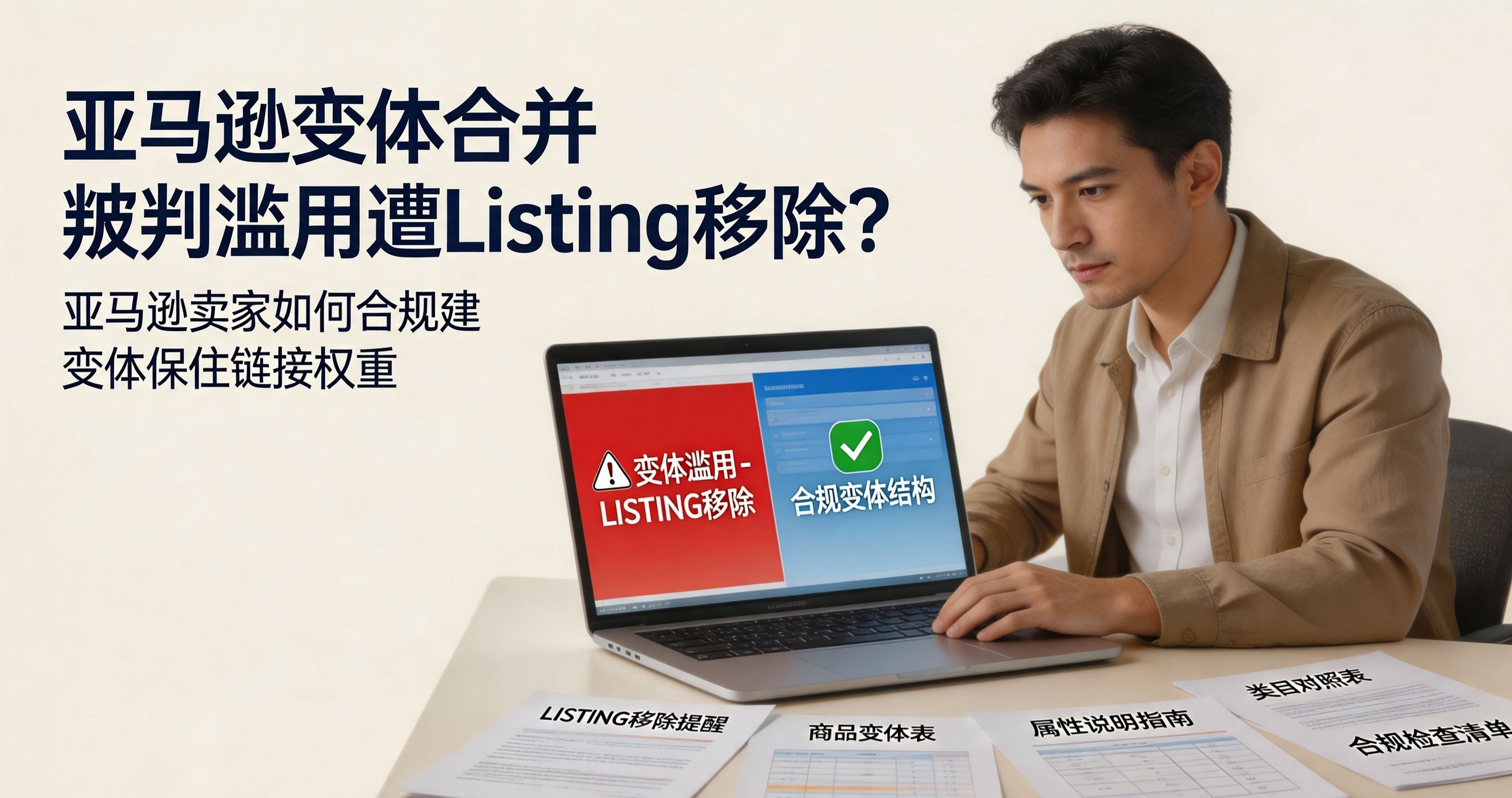 亚马逊变体合并被判滥用遭Listing移除？亚马逊卖家如何合规建变体保住链接权重